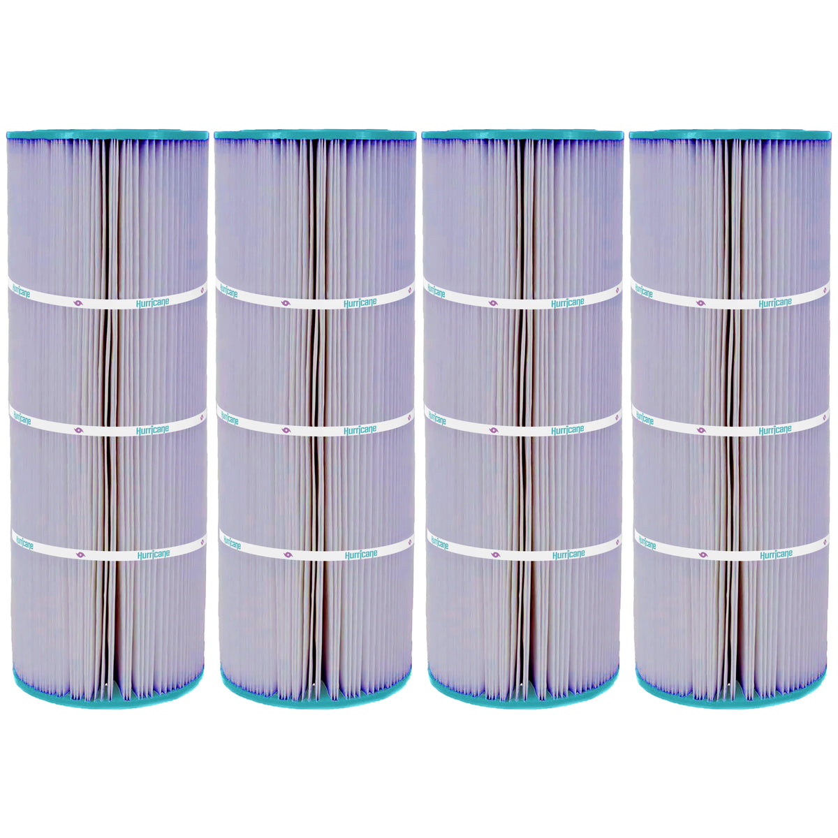 Hurricane 4 Pack HF7656-01P Platinum Purple Pool Filter Cartridge Replacement