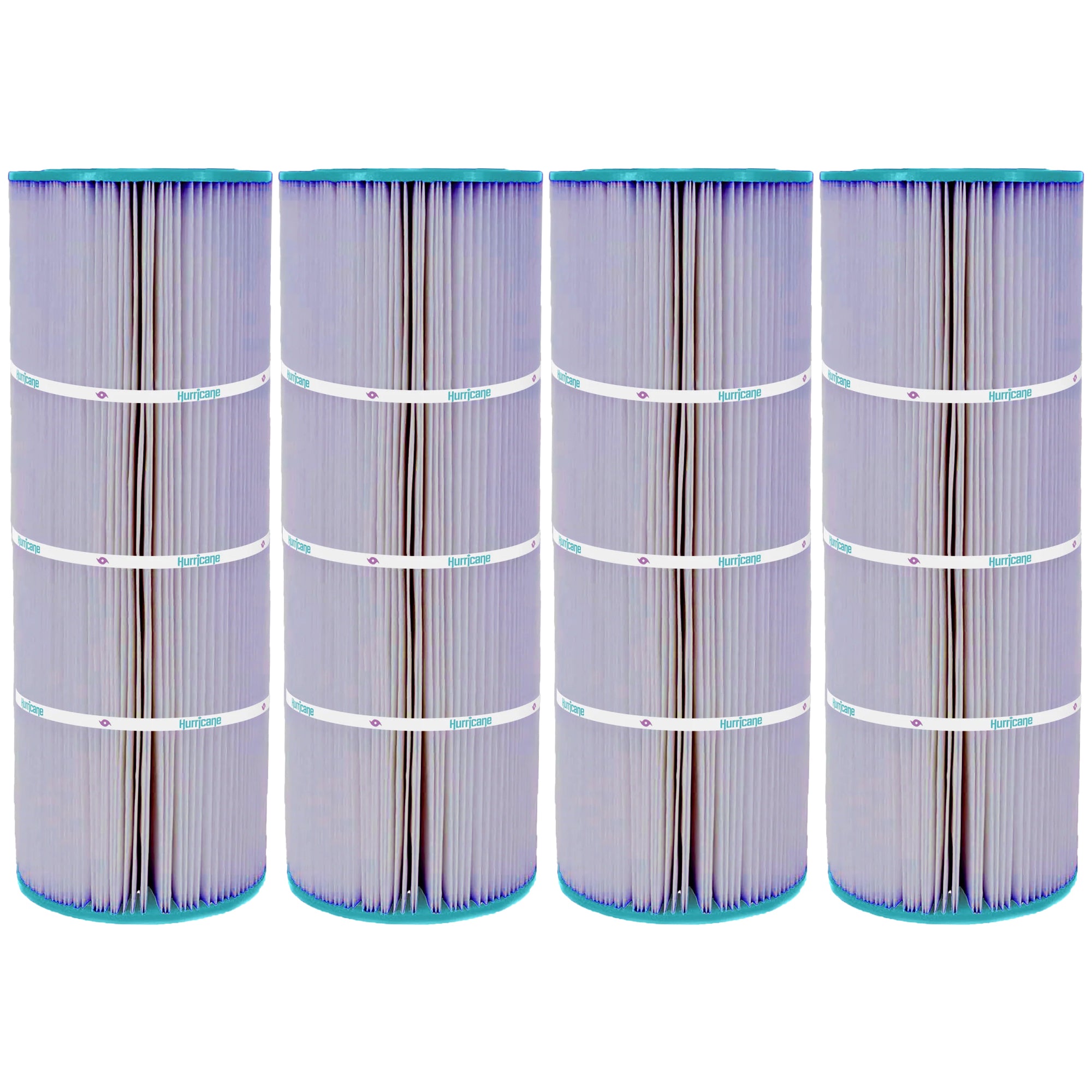 Hurricane 4 Pack HF7656-01P Platinum Purple Pool Filter Cartridge Replacement