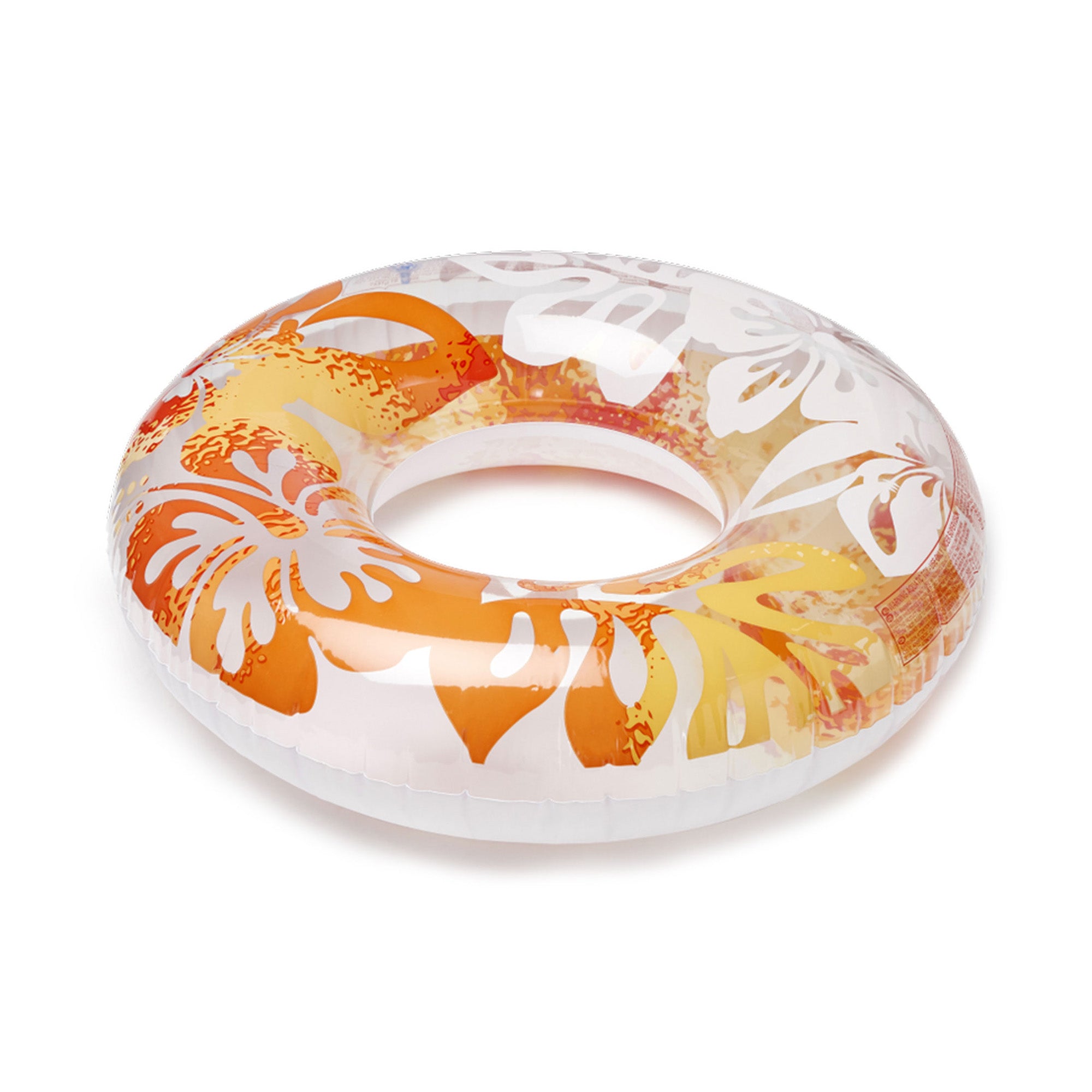 Intex 36 Inch Colorful Transparent Inflatable Round Pool Ring Float (Open Box)