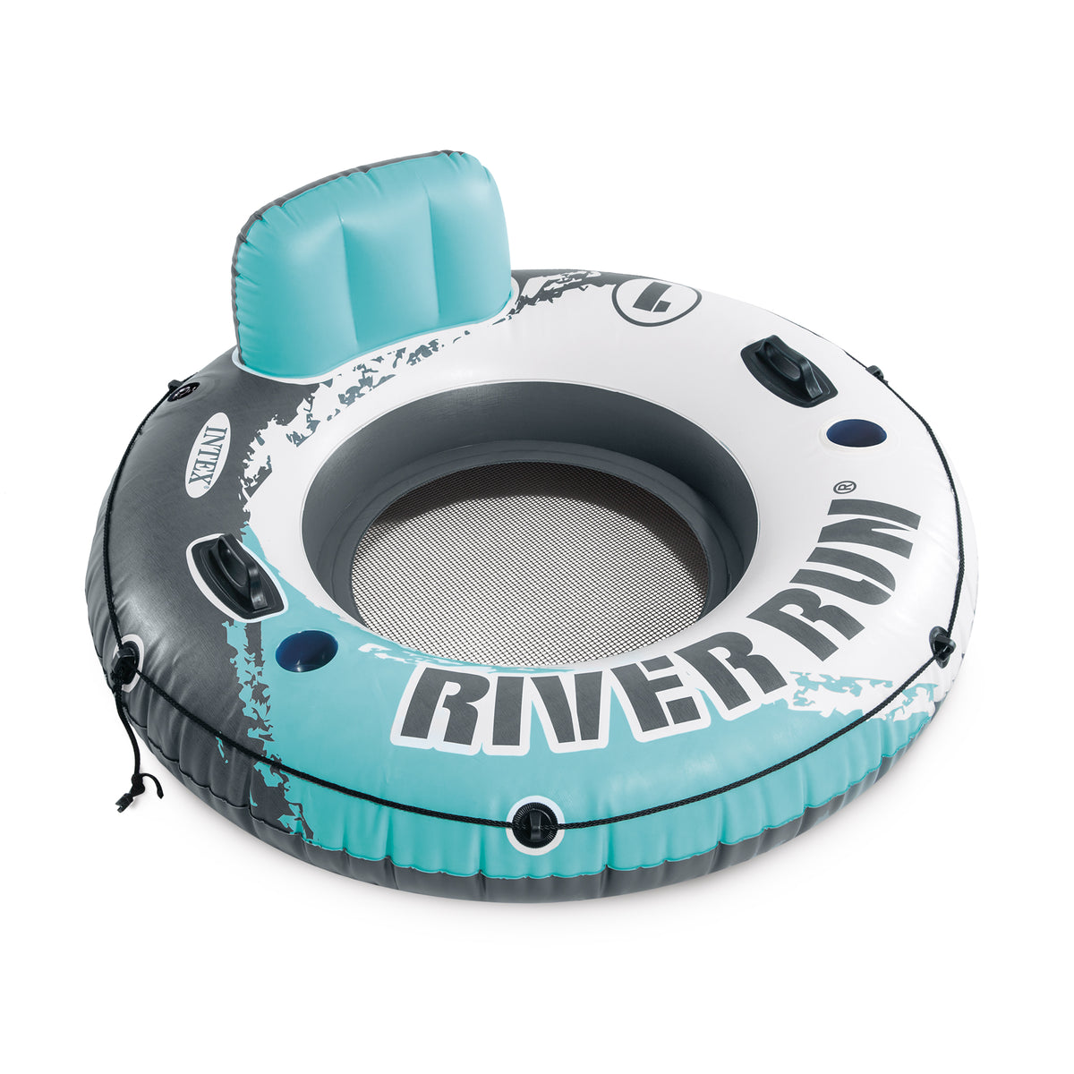Intex River Run Single Inflatable Floating Water Tube, Color Varies (Open Box)