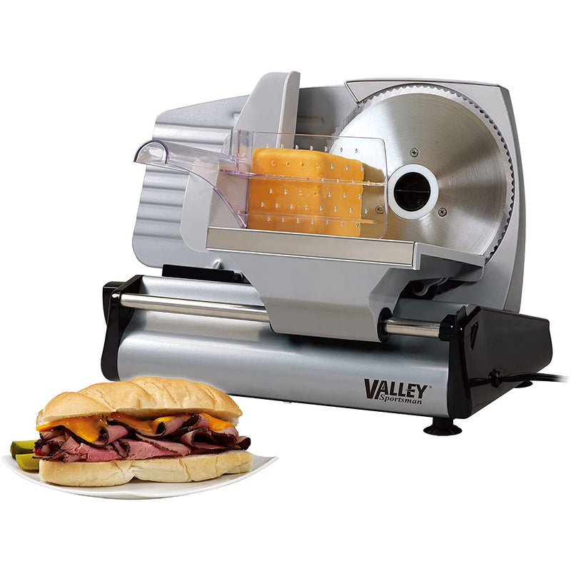 Valley Sportsman 1AFS223Q 180W 7.5" Electric Stainless Steel Meat Deli Slicer