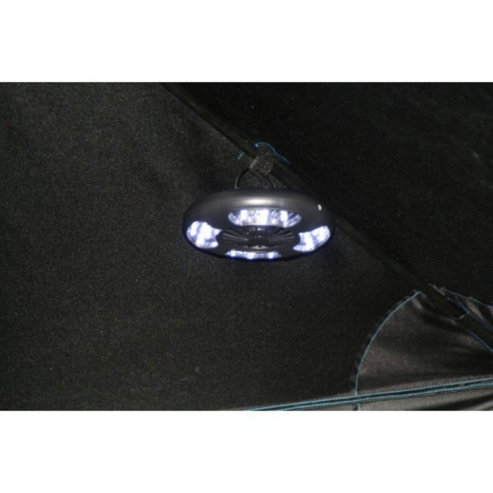 Clam Corporation 8429 Portable Outdoor Attachable Fan/LED Light Combo, Large
