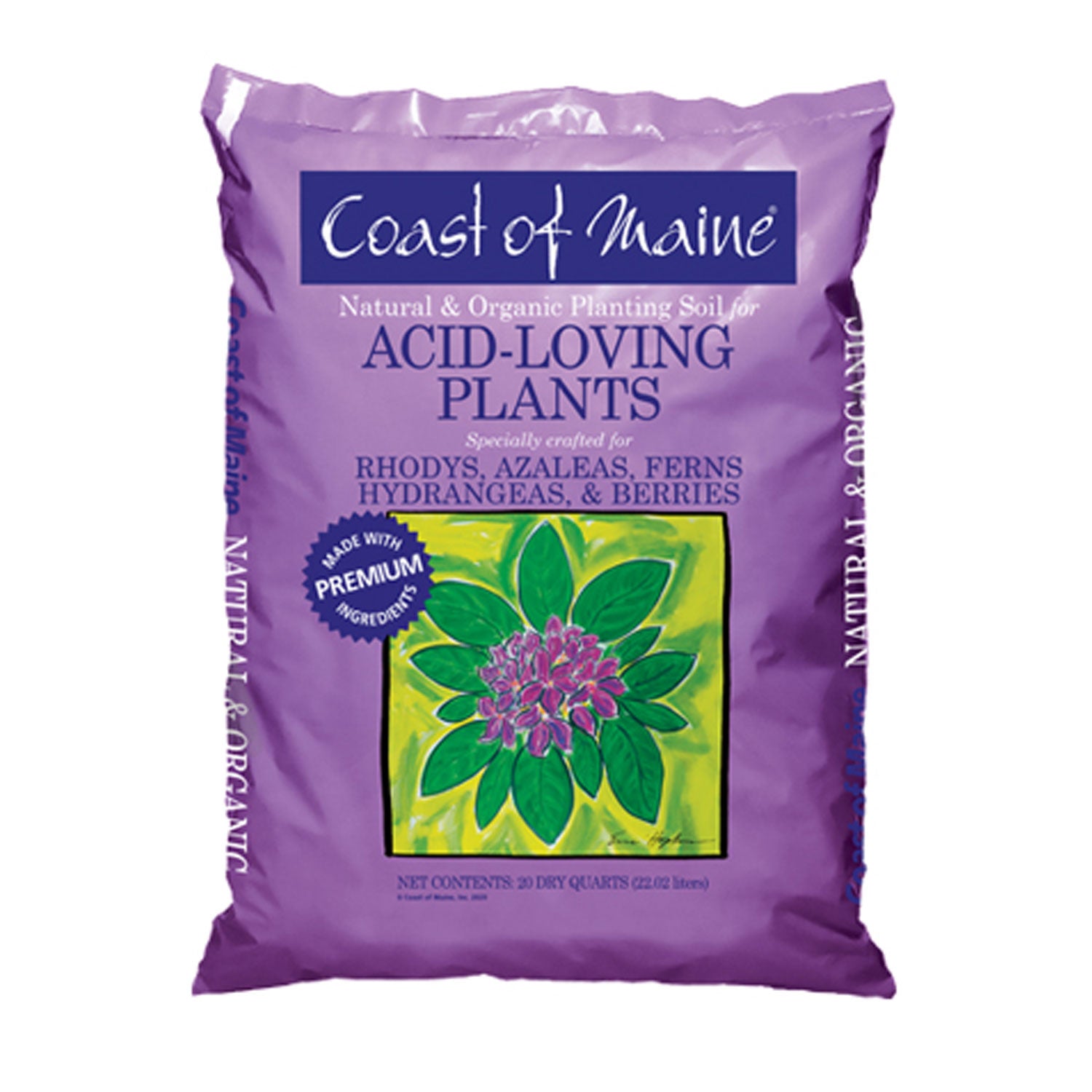 Coast of Maine Organic Natural Potting Soil for Acid Loving Plants, 20 Qt (2 Pk) - VMInnovations
