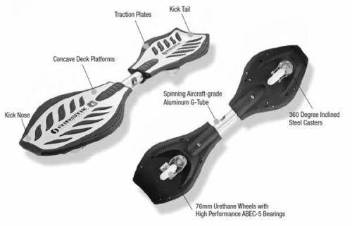 Razor RipStik G Grind Caster Board Skateboard - Silver