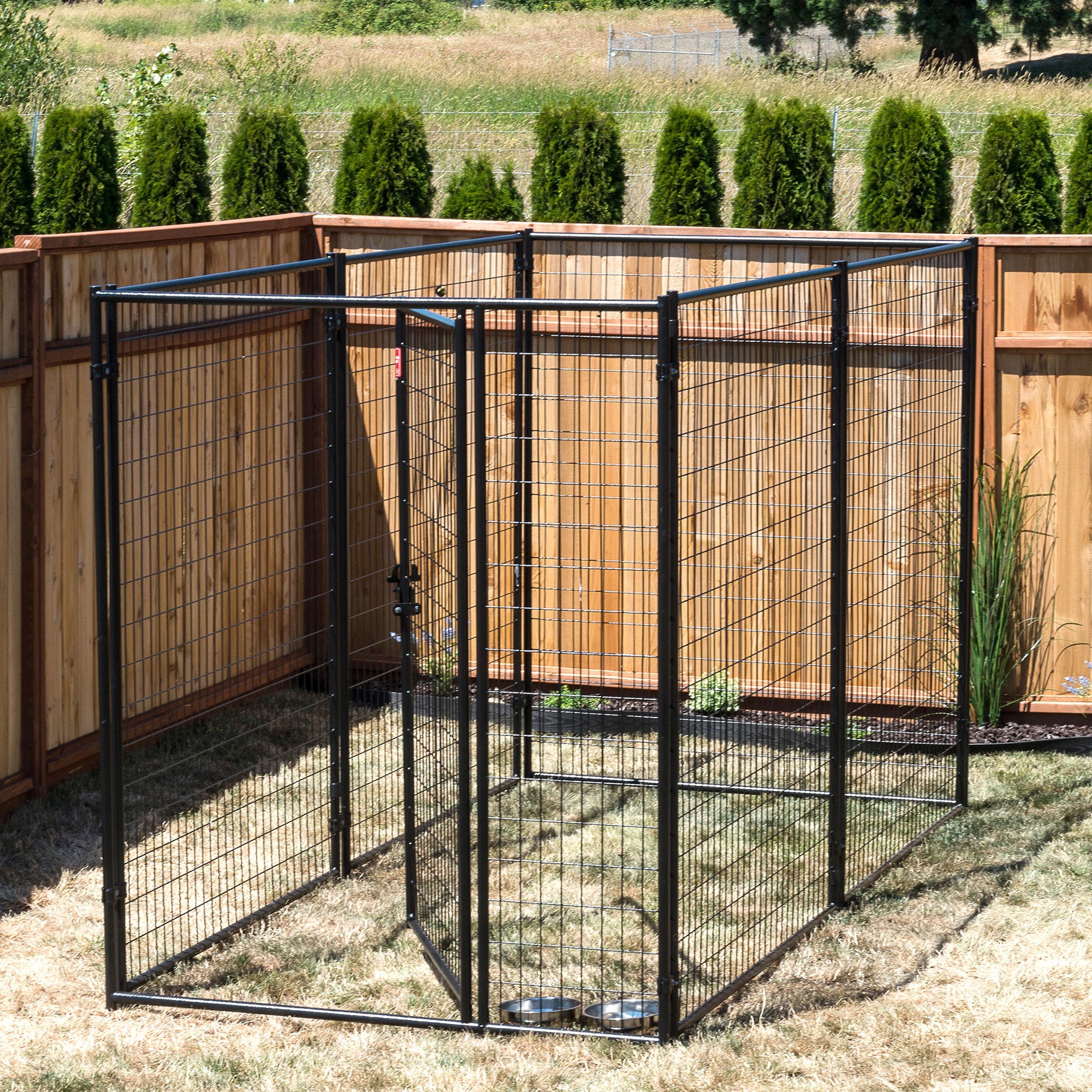 Lucky Dog Large Modular Welded Wire Box Indoor/Outdoor Kennel 10’x5’x6’ (2 Pack)