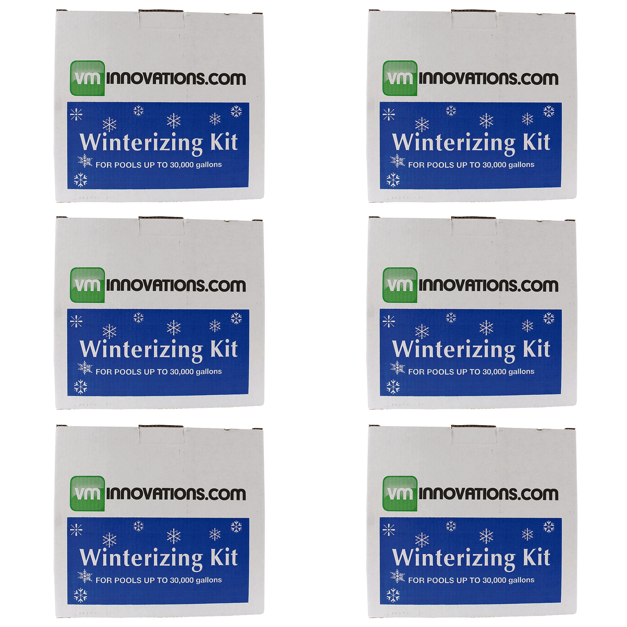 VMInnovations Swimming Pool Winterizing Chemical Treatment Closing Kit (6 Pack) - VMInnovations