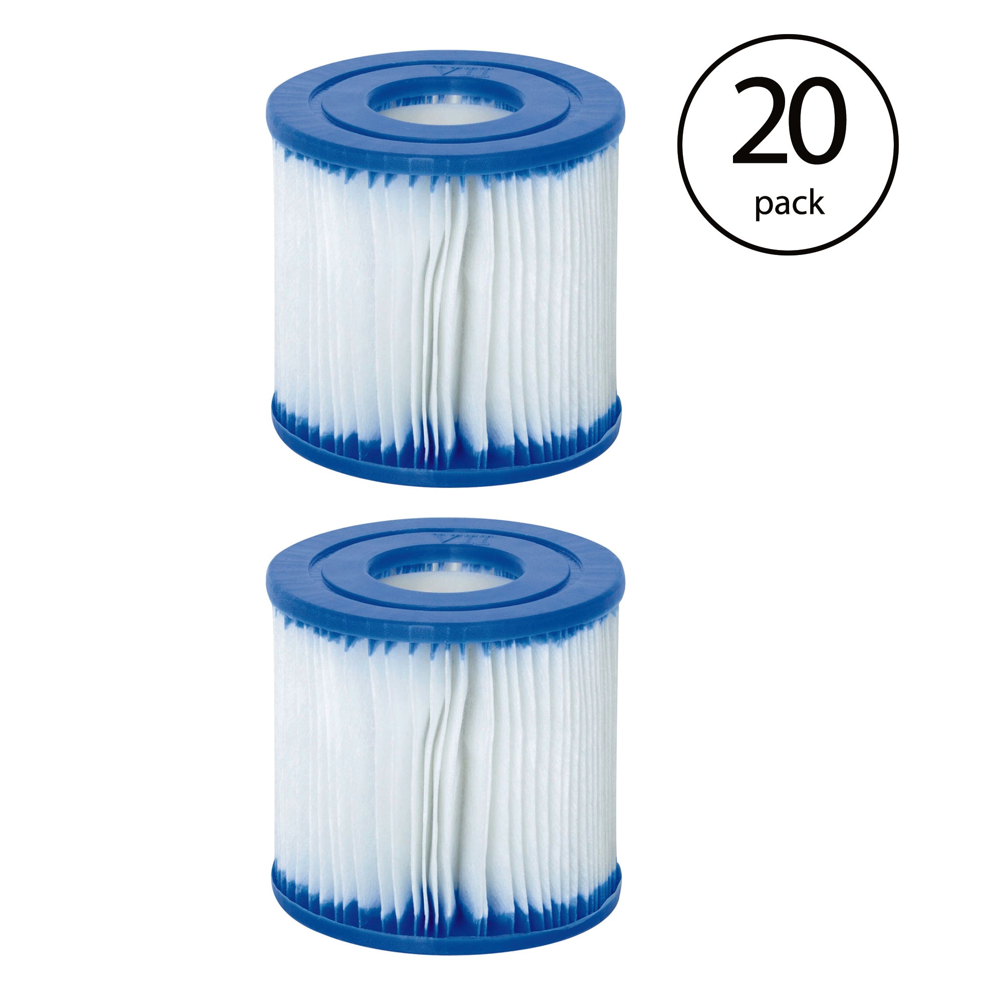 Bestway Swimming Pool Pump Replacement Cartridge Type VII & D, 10 Packs of 2 Ea.