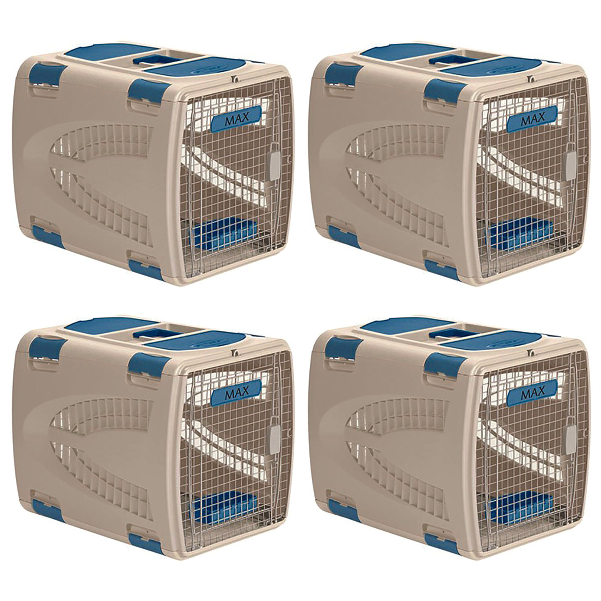 Suncast Deluxe Small Animal Travel Pet Carrier w/ Food & Water Tray (4 Pack)