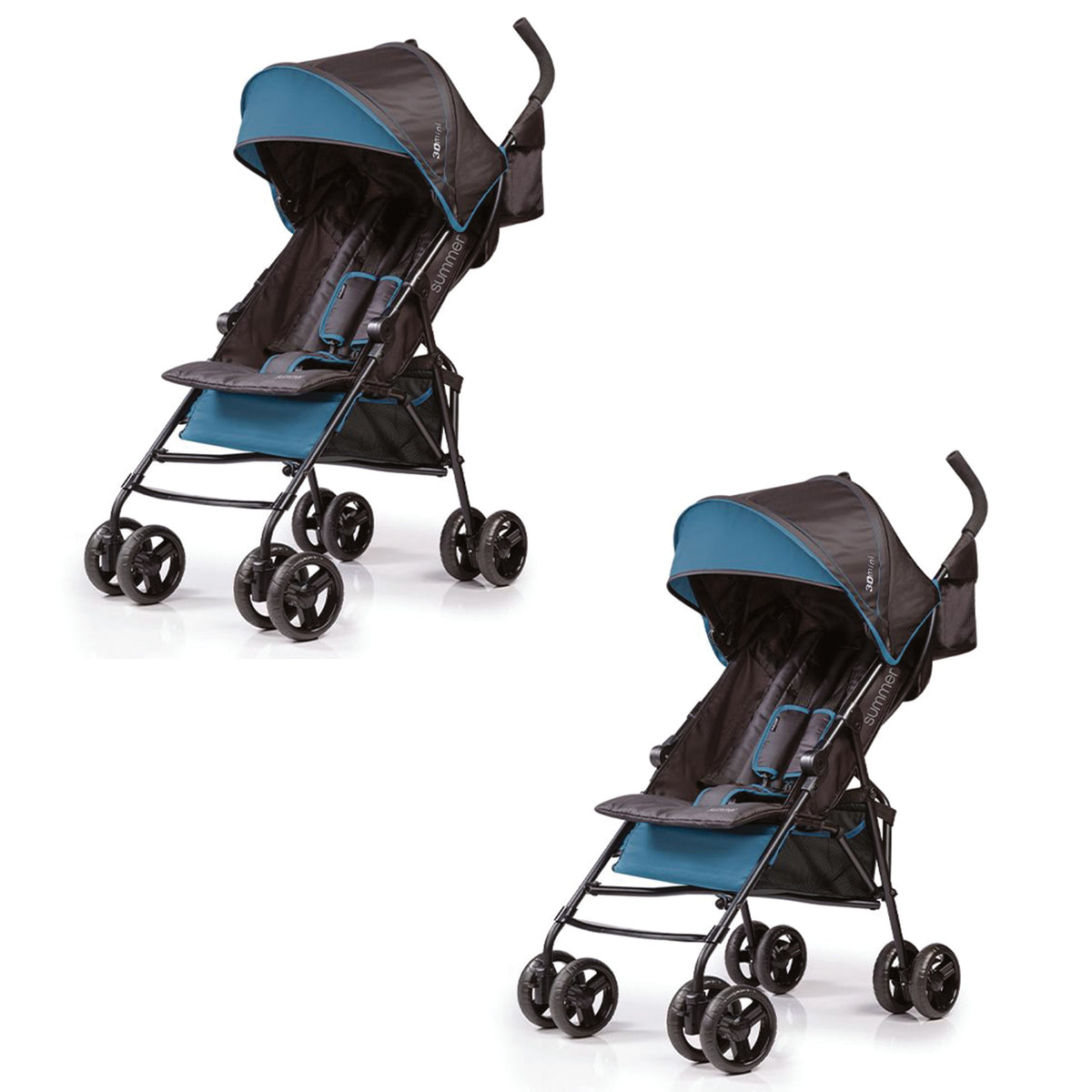 Summer Infant Convenience Lightweight Foldable Travel Baby Stroller (2 Pack)