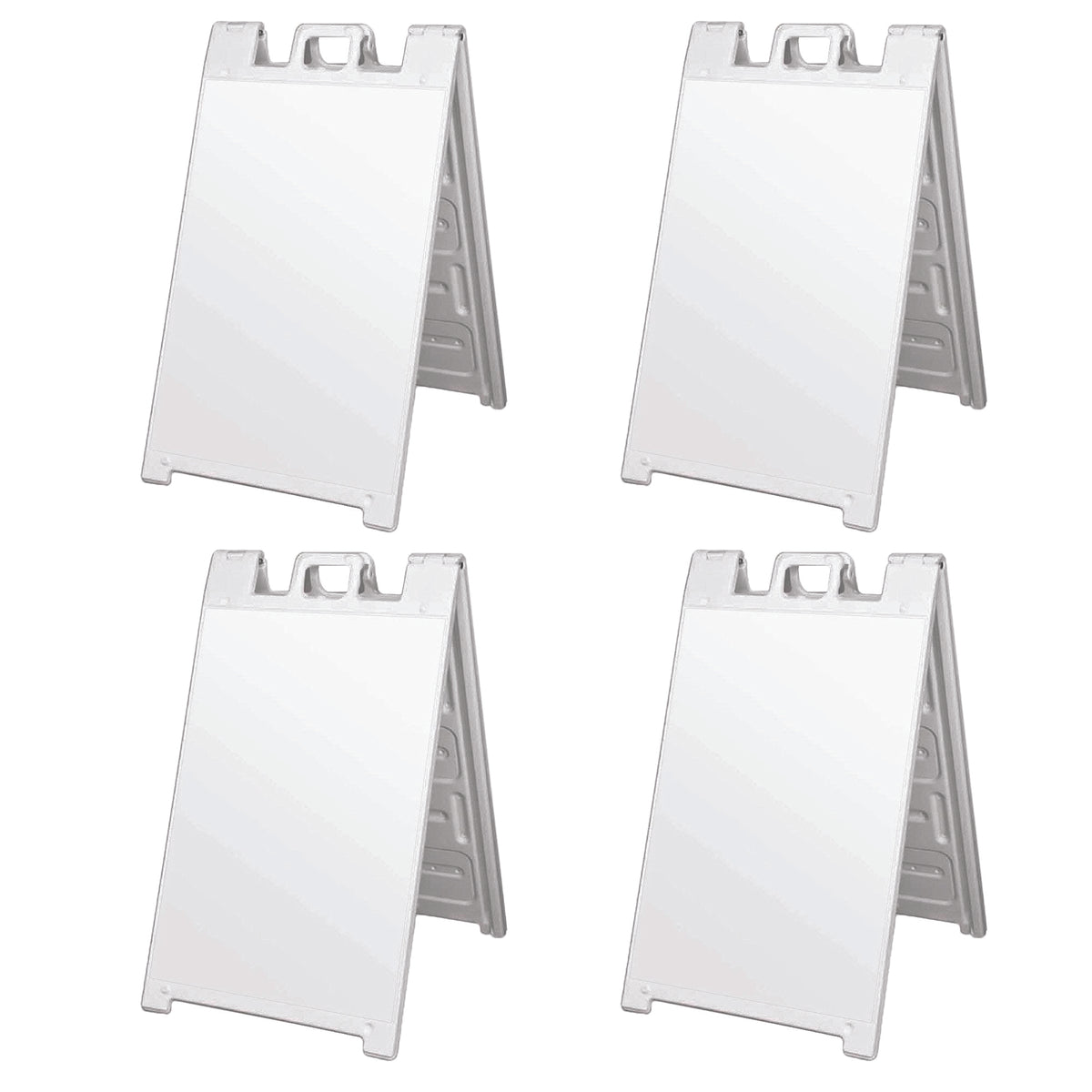 Plasticade Signicade Portable Folding Sidewalk Double Sided Sign Stand (4 Pack)