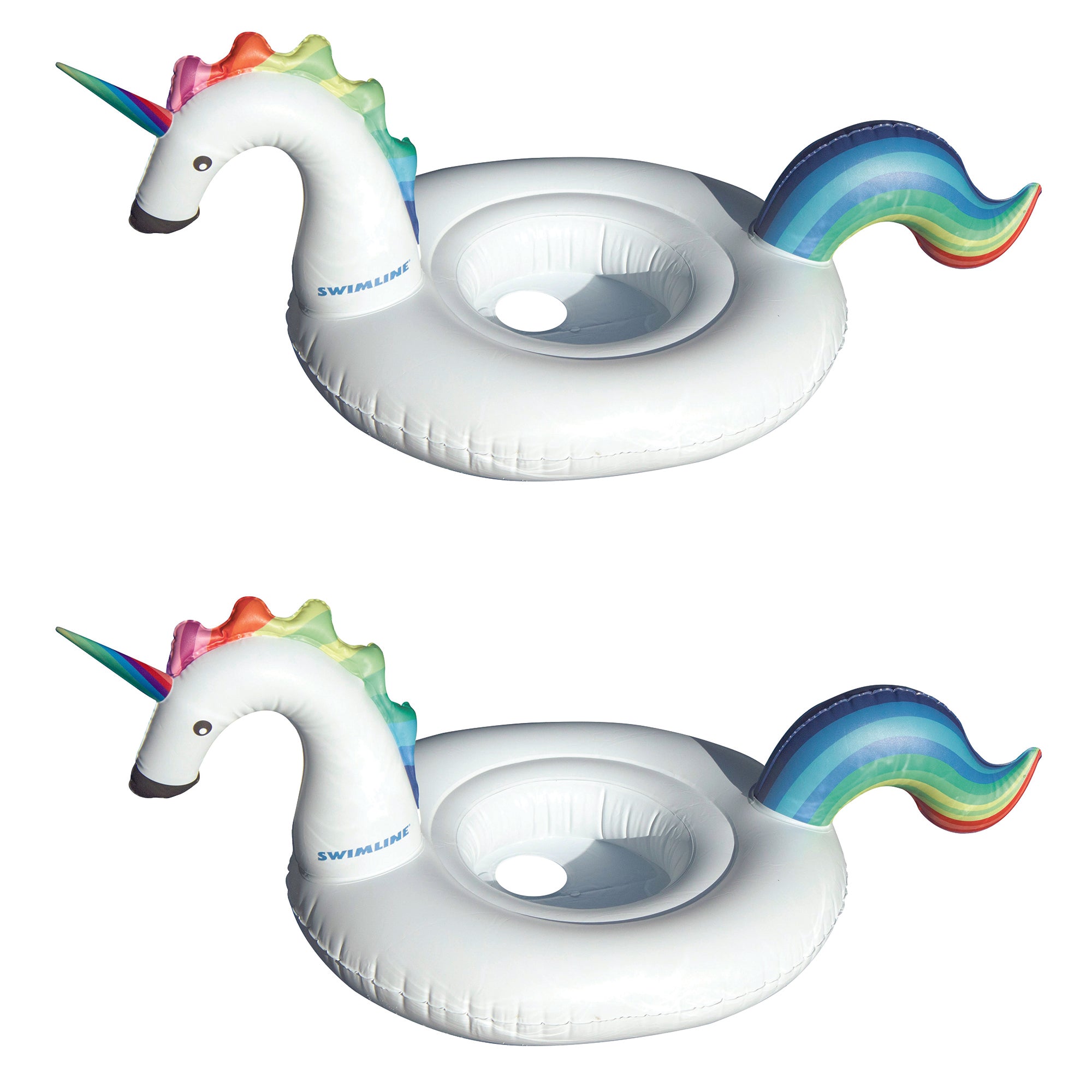 Inflatable Unicorn Baby Floating Lounger Raft Float for Swimming Pool (2 Pack) - VMInnovations