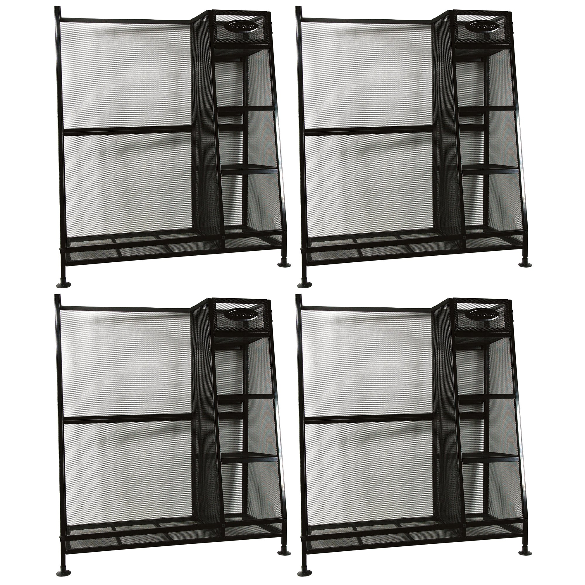 Suncast Storage Heavy Duty Metal Golf Equipment Organizer Storage Rack (4 Pack)