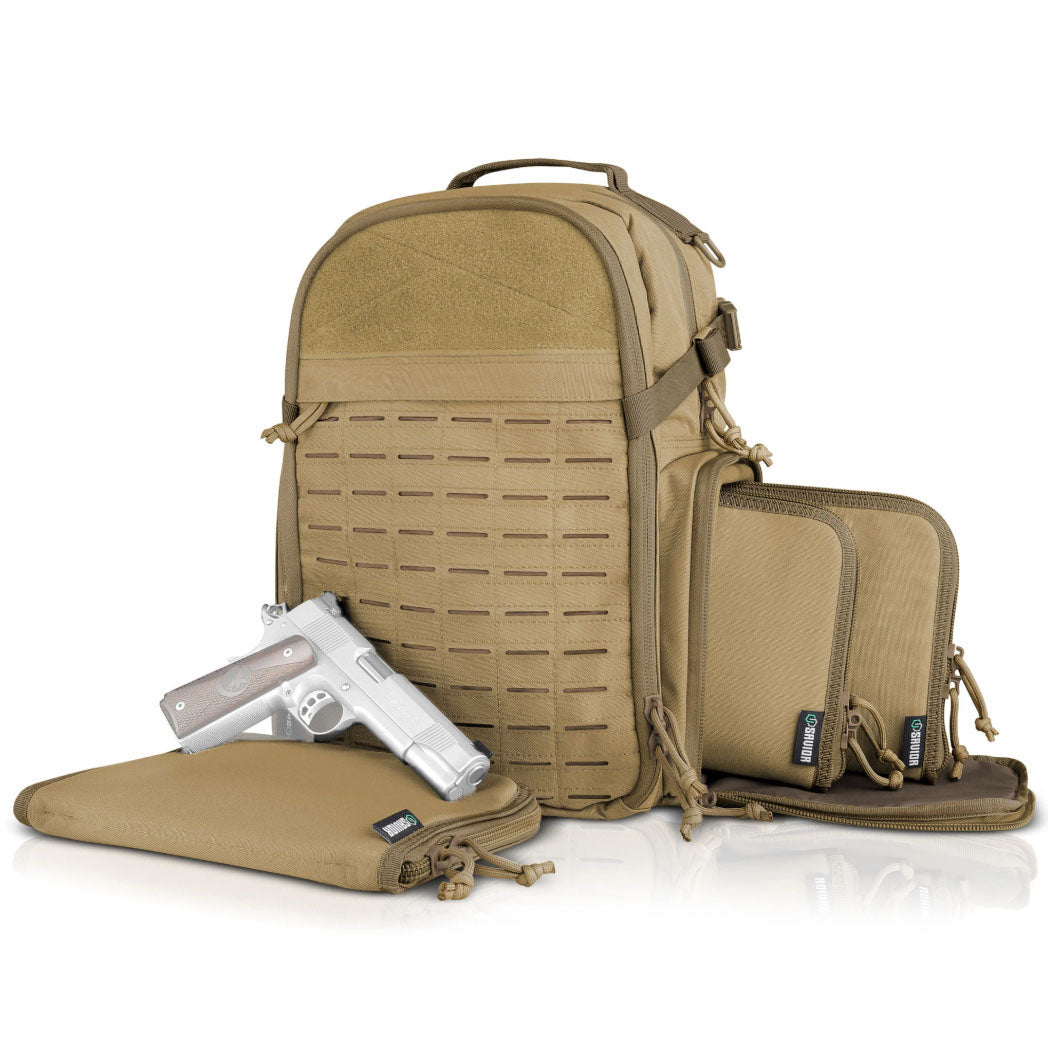 Savior Equipment Mobile Arsenal Compact Bag Protective Backpack, Tan (Used)