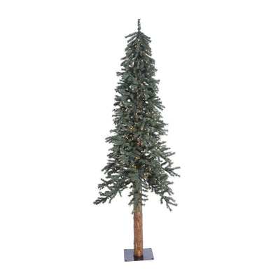 Vickerman 7 Foot Natural Alpine Artificial Christmas Tree with LED Lights (Used)