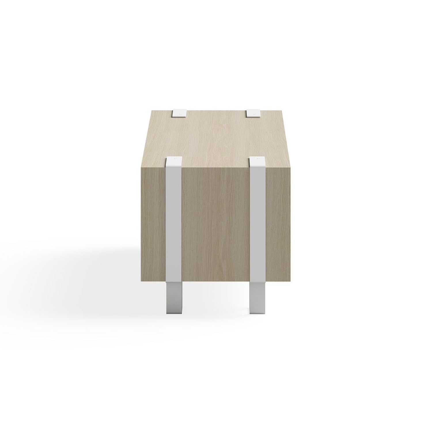 Safco 12.25 Inch Tall Wooden Ready Home Office Stackable Storage Cabinet, Beige