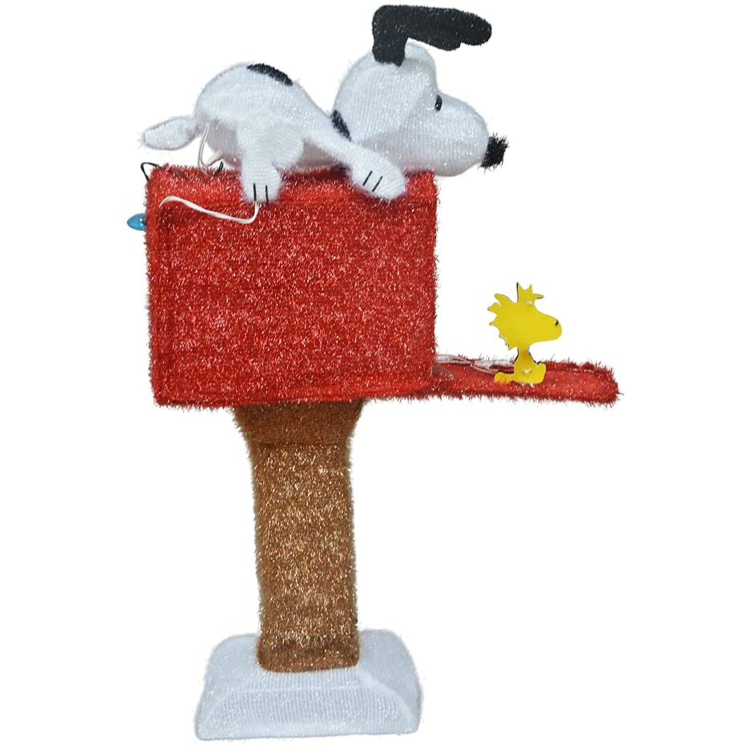 ProductWorks Peanuts Charlie Brown & Snoopy on The Mailbox Christmas Decorations - VMInnovations