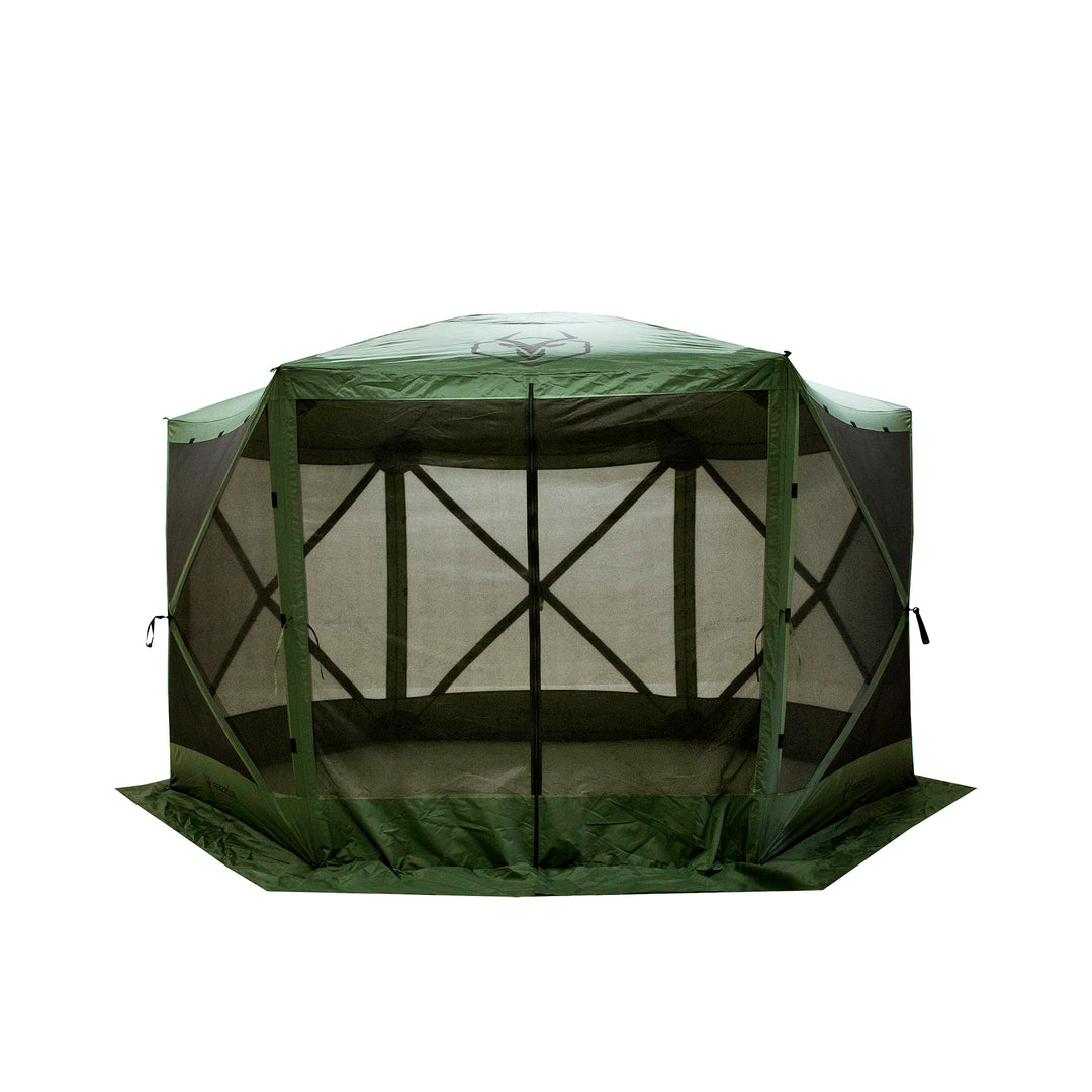 Gazelle Pop Up Portable 4 Person Camping Gazebo Day Tent w/ Mesh Windows (Used) - VMInnovations