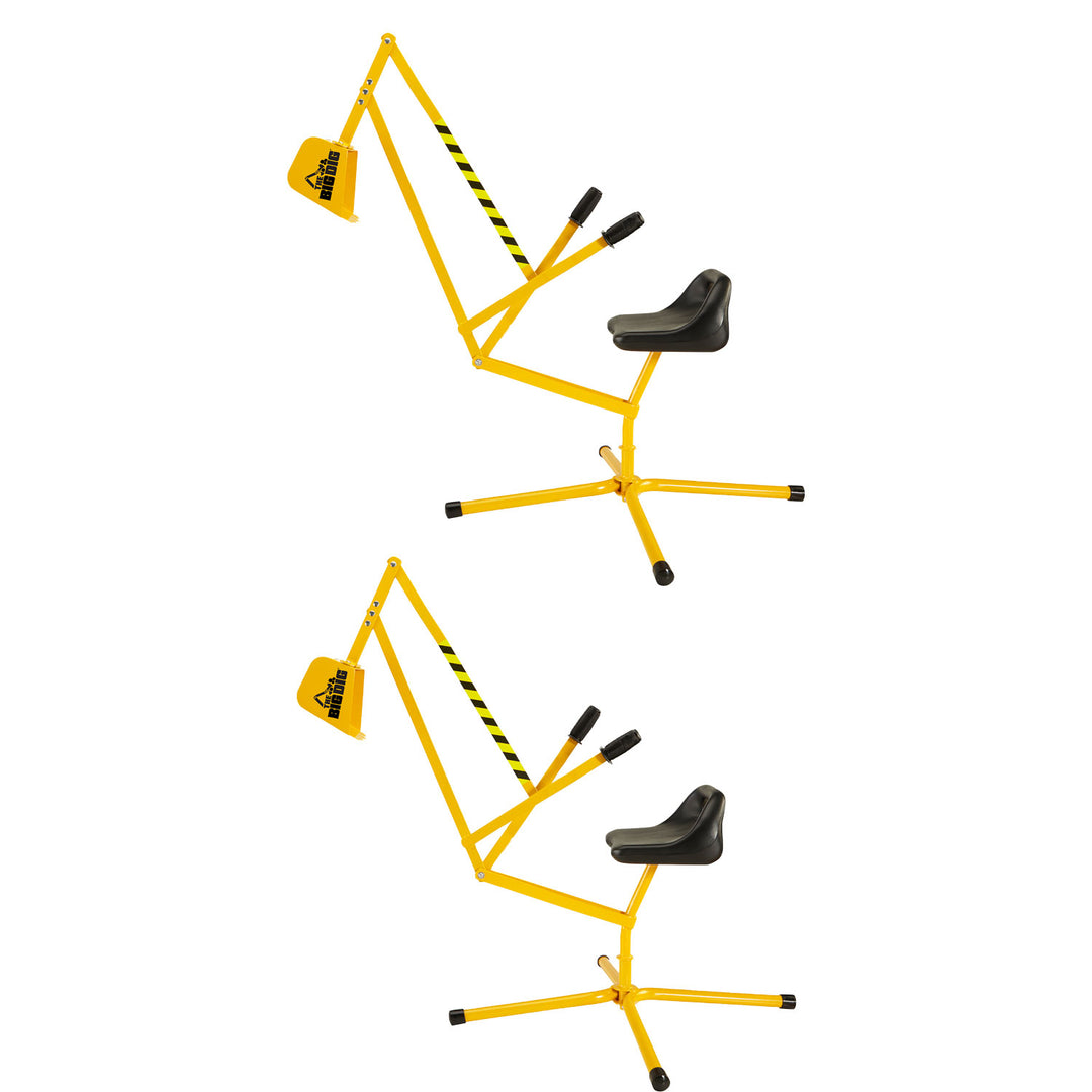 Big Dig 100-1 Sandbox Digger Excavator Crane with 360 Degree Rotation (2 Pack) - VMInnovations