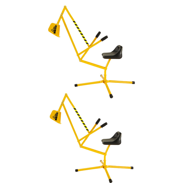 Big Dig 100-1 Sandbox Digger Excavator Crane with 360 Degree Rotation (2 Pack) - VMInnovations