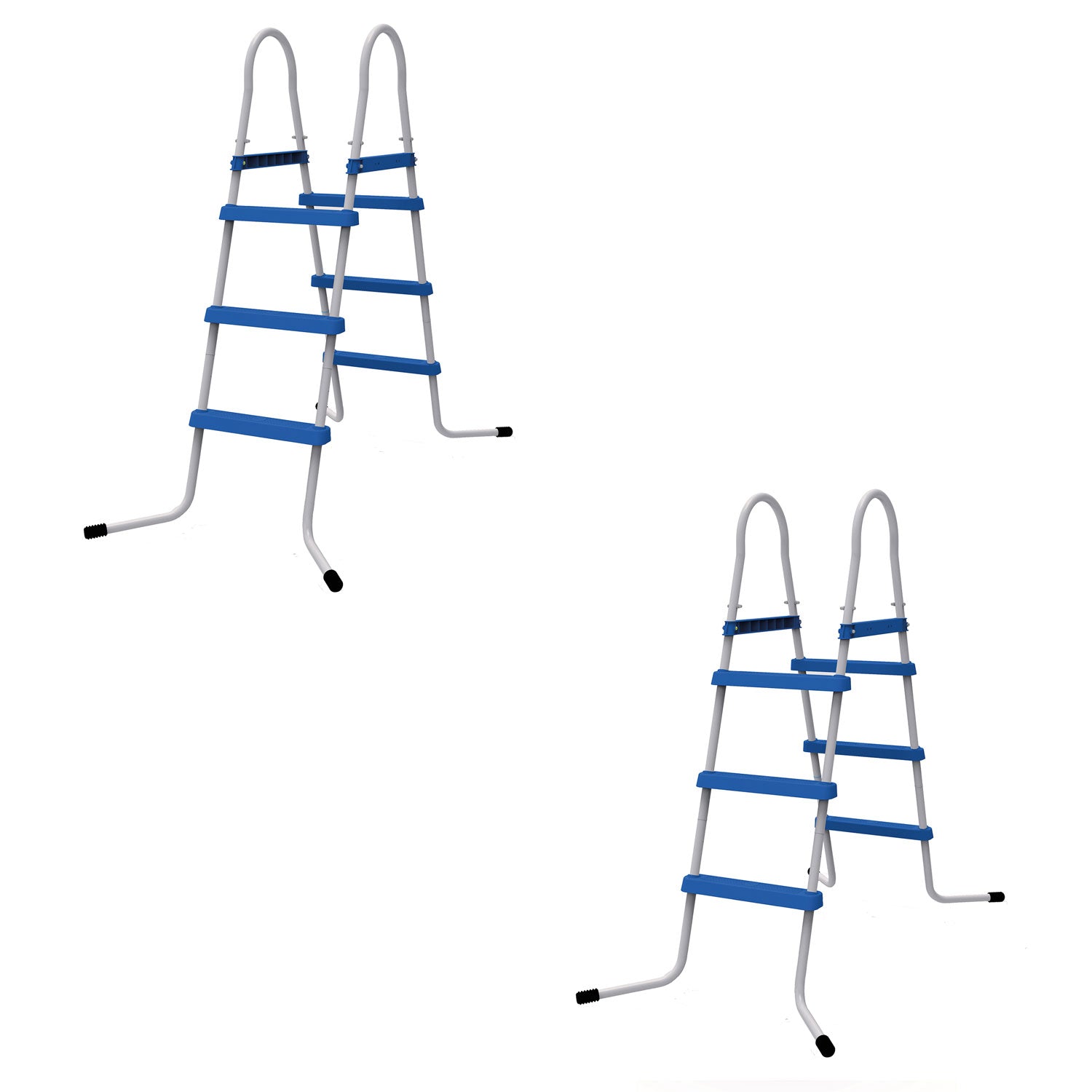 JLeisure 43" 3 Step Outdoor Backyard Above Ground Swimming Pool Ladder (2 Pack) - VMInnovations
