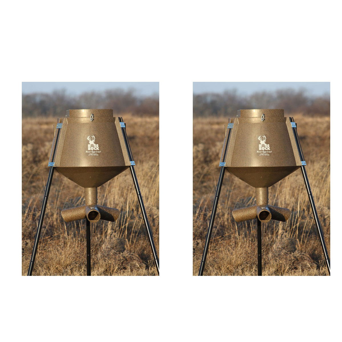 Boss Buck Hunting Oversize 350lb Capacity Game Feeder Delivery System (2 Pack)