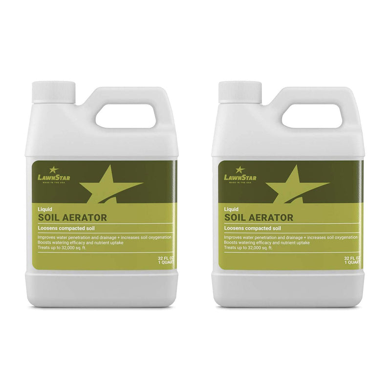 LawnStar Liquid Soil Conditioner for Drainage & Oxygenation, 32 Ounce (2 Pack)