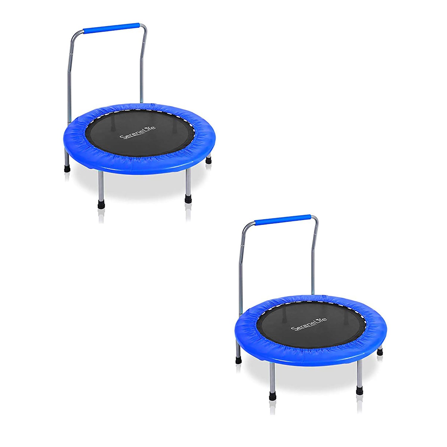 SereneLife 36 Inch Portable Highly Elastic Sports Trampoline, Kids Size (2 Pack)