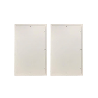 Acudor 36 x 24 Inch Universal Flush Mount Access Panel Door, White (2 Pack)