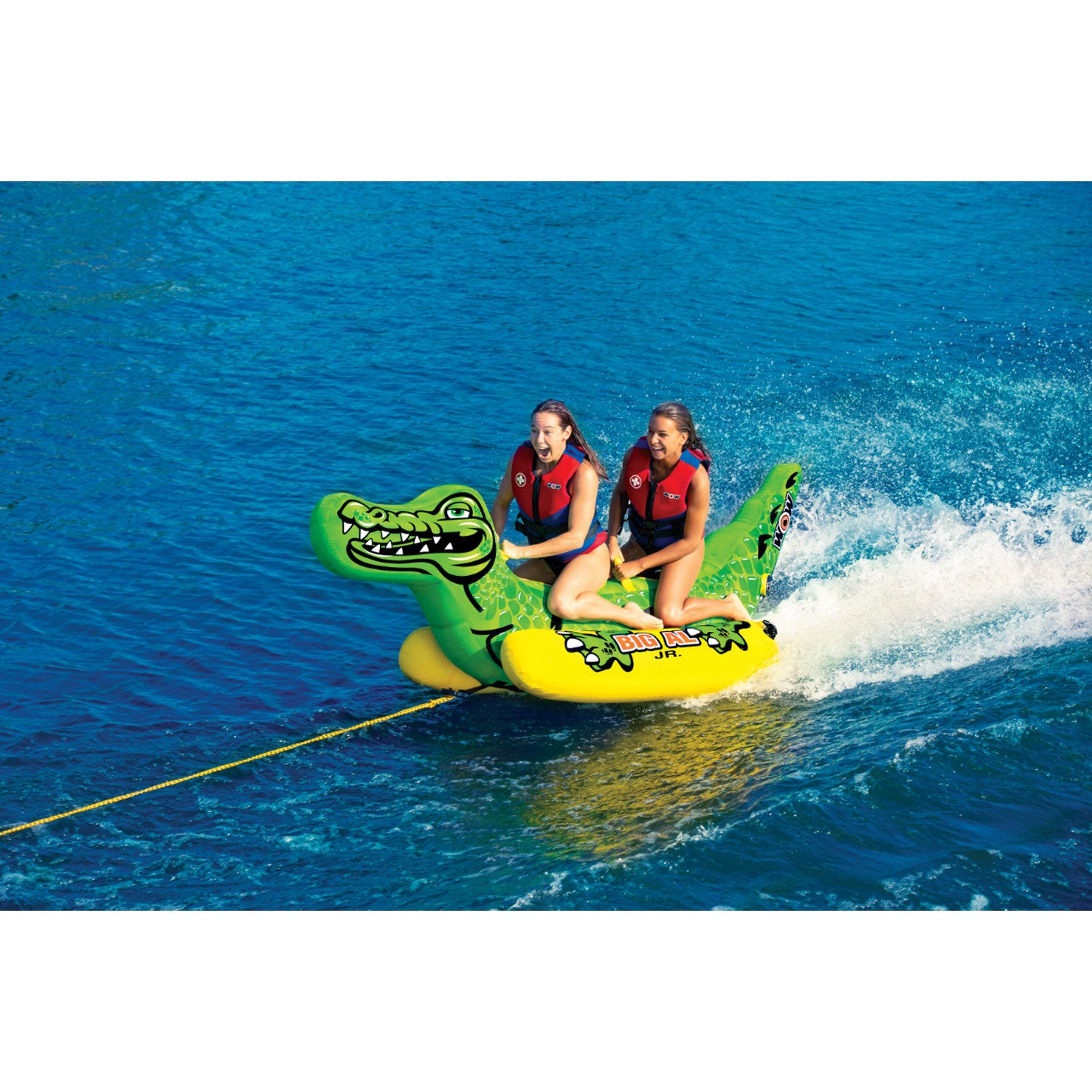 WOW Watersports Mega Ducky Boating Tube and Big Al Junior Alligator Inner Tube - VMInnovations