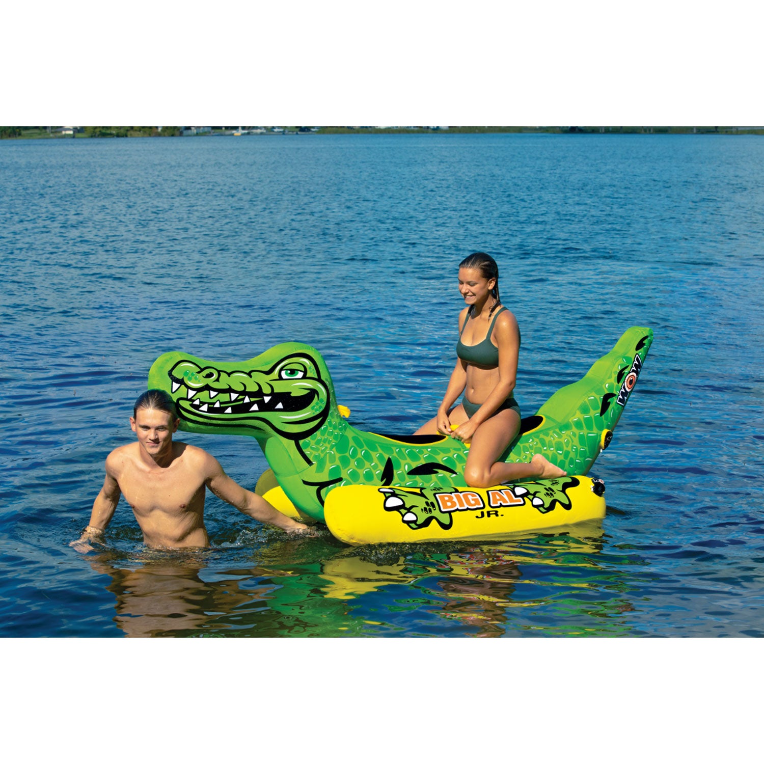 WOW Watersports Mega Ducky Boating Tube and Big Al Junior Alligator Inner Tube - VMInnovations