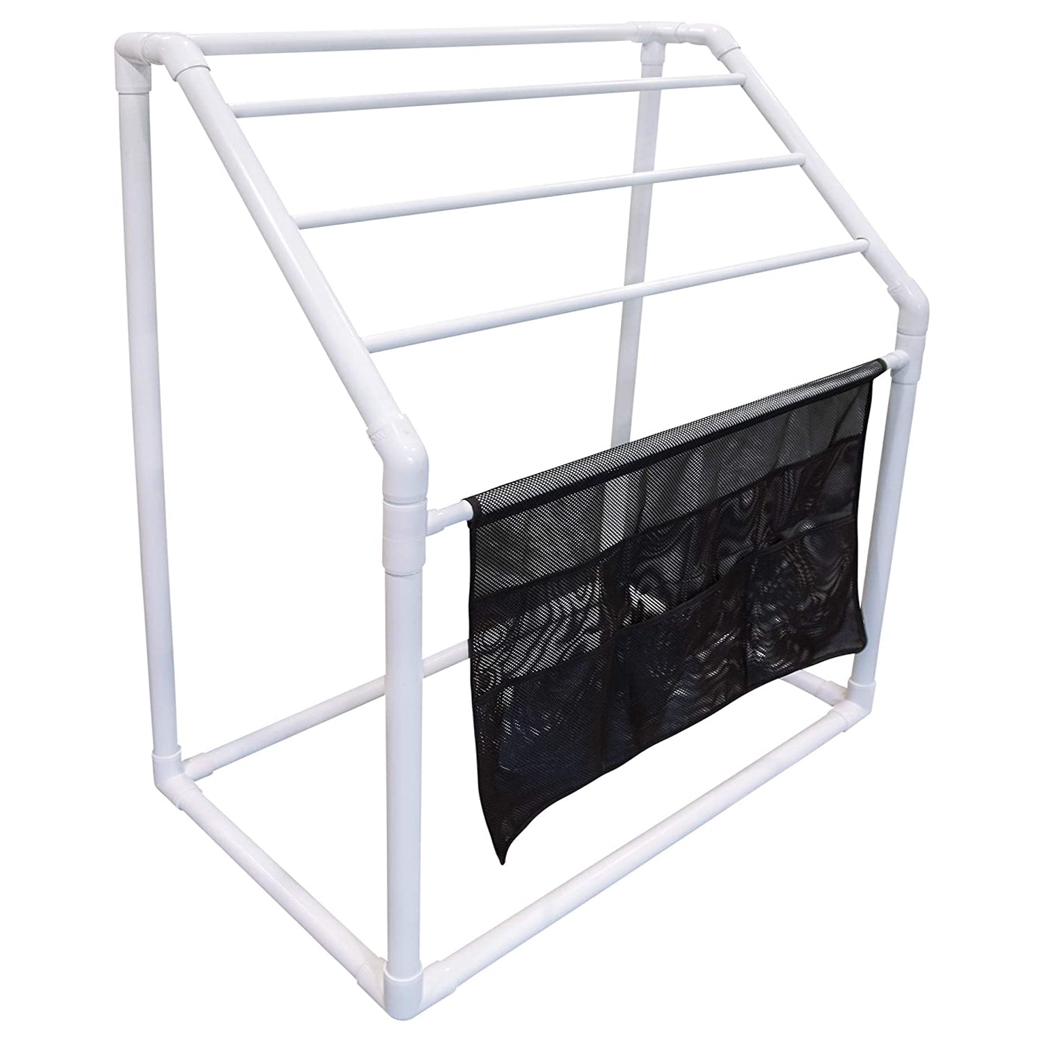 WOW Watersports Freestanding 5 Rail Towel Rack and Stadium Island Float, Orange