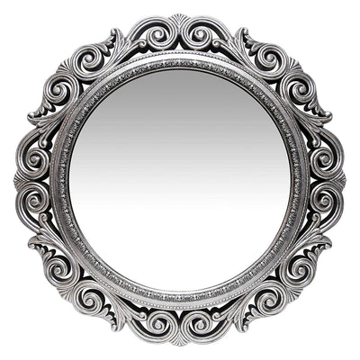 Infinity Instruments Antique Design Large 24-Inch Round Wall Mirror (Open Box)