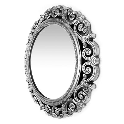 Infinity Instruments Antique Design Large 24-Inch Round Wall Mirror (Open Box)