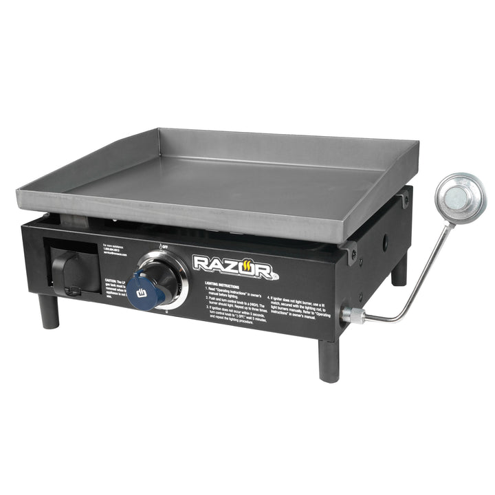 Razor Griddle GGT2160M 19 Inch Portable 1 Burner LP Propane Gas Grill, Steel - VMInnovations