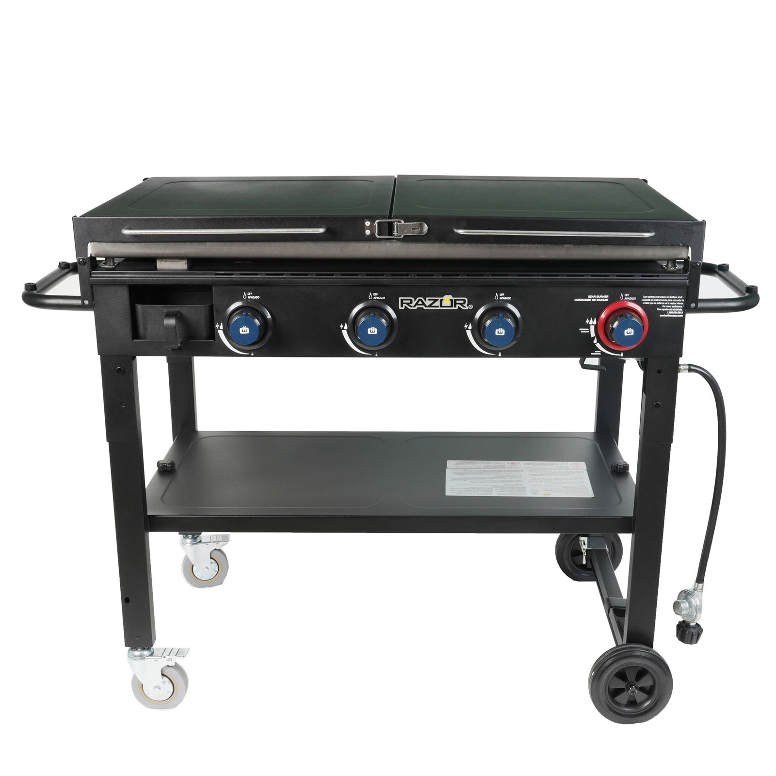 Razor Griddle GGC1643M 37 Inch Outdoor 4 Burner LP Propane Gas Griddle Grill - VMInnovations