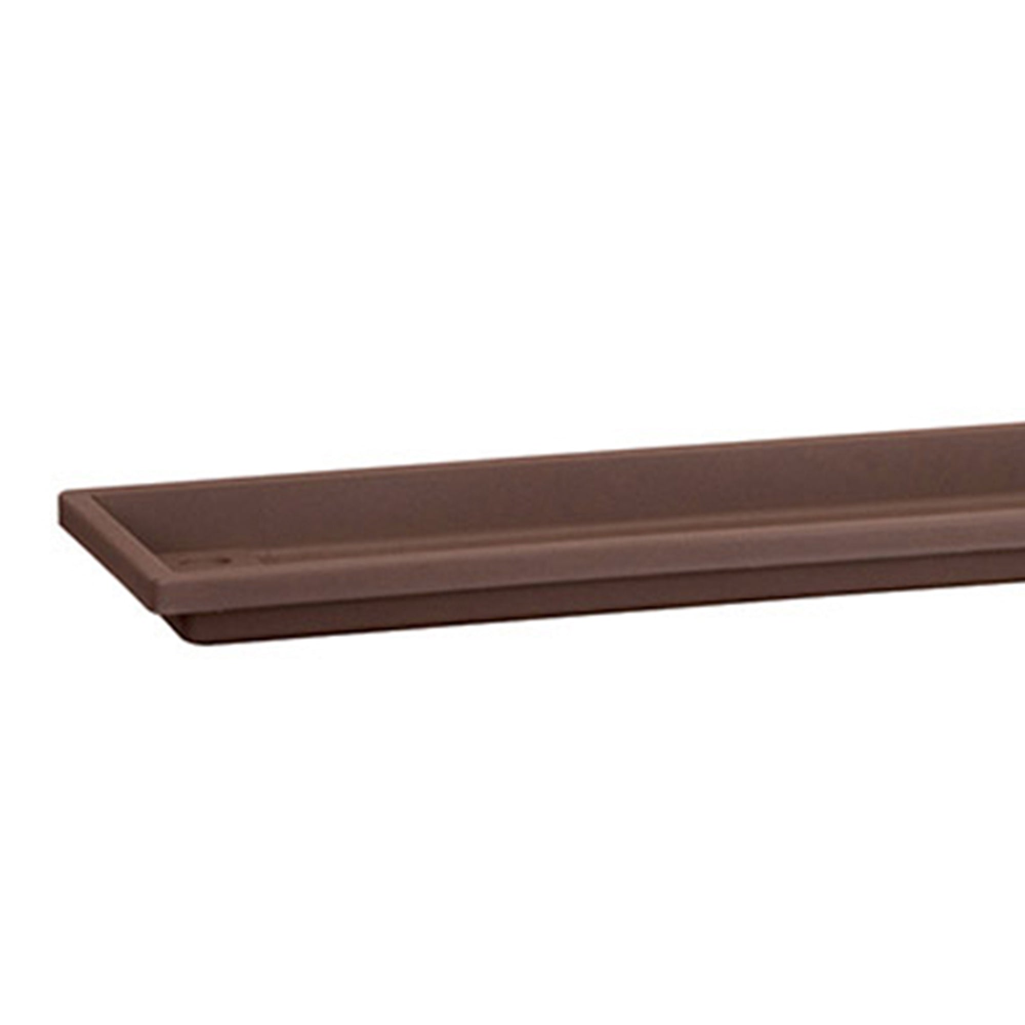 HC Companies Farmhouse Venetian 18 Inch Flower Box Saucer, Chocolate (2 Pack) - VMInnovations