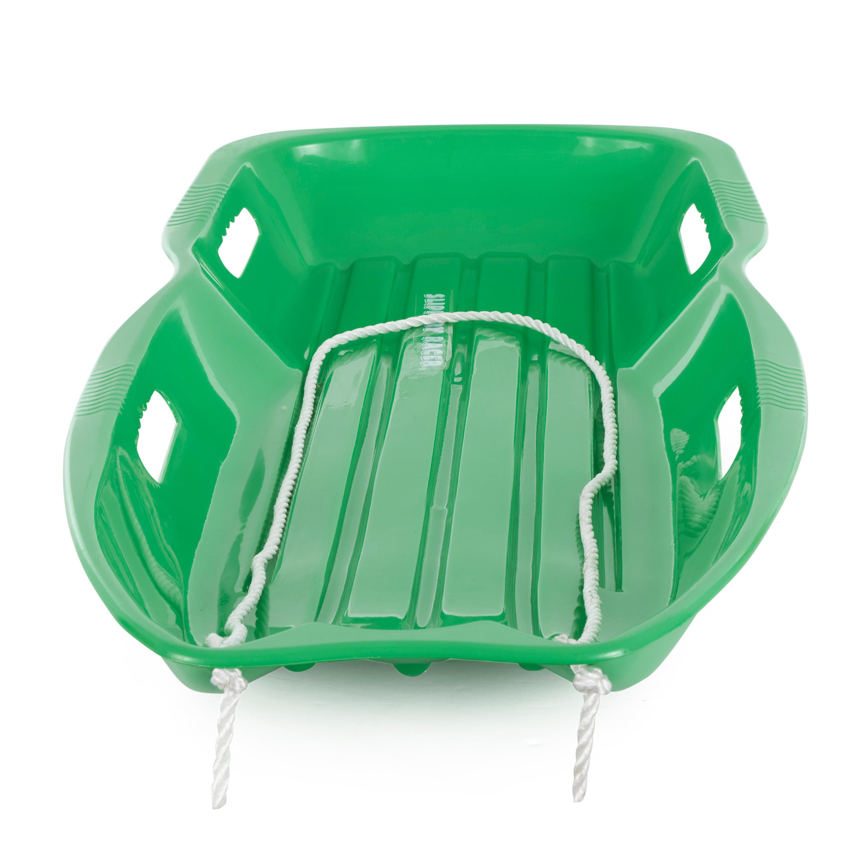 Slippery Racer Downhill Xtreme Adults Kids Toboggan Snow Sled, Blue and Green