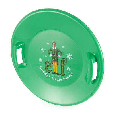 Downhill Pro Buddy The Elf Plastic Saucer Disc Snow Sled, Green (Used)