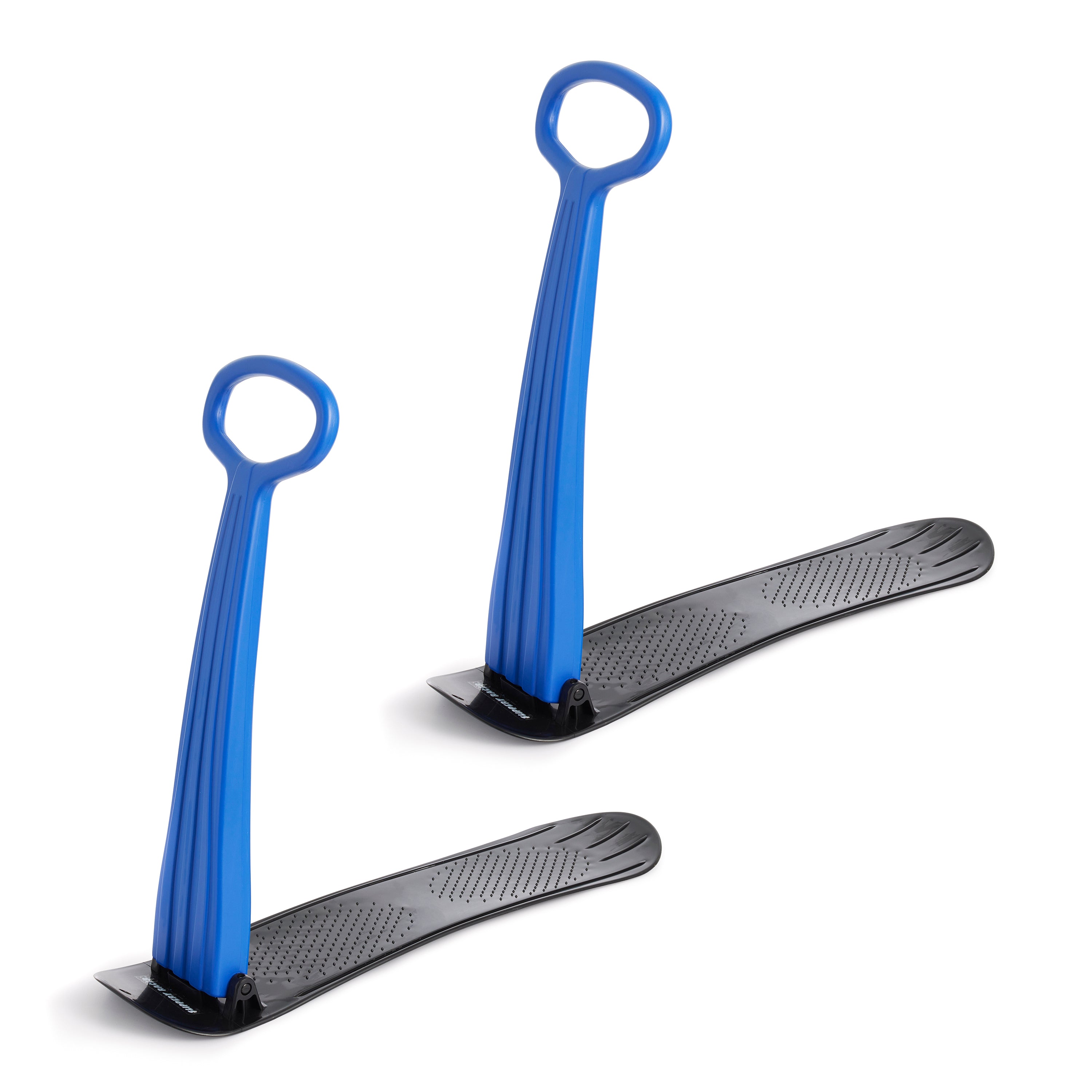 Slippery Racer Kids Foldable Downhill Winter Scooter Snow Sled, Blue (2 Pack) - VMInnovations