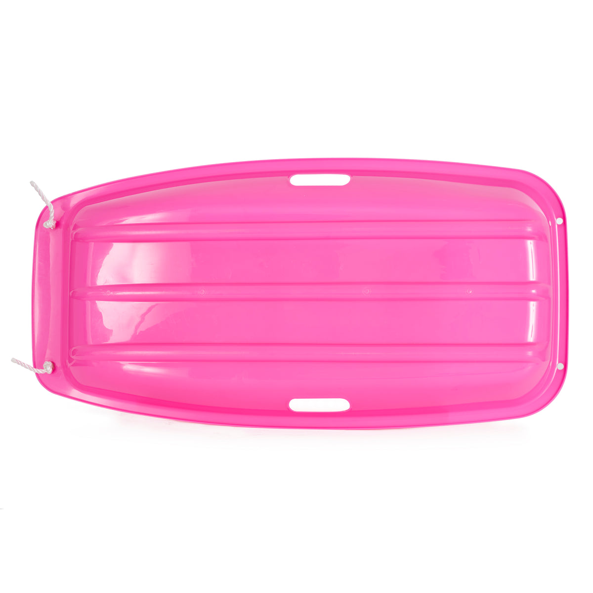 Slippery Racer Downhill Sprinter Kids Plastic Toboggan Snow Sled, Pink (2 Pack)