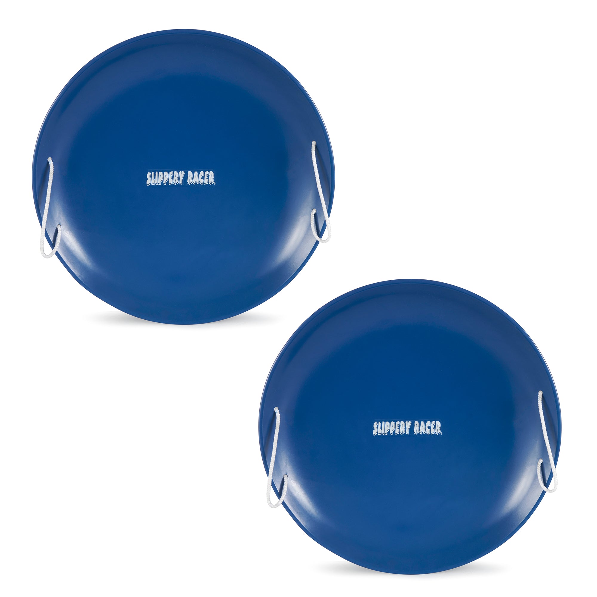 Slippery Racer ProDisc 26" Heavy Duty Metal Saucer Sled w/ Rope Handles (2 Pack) - VMInnovations