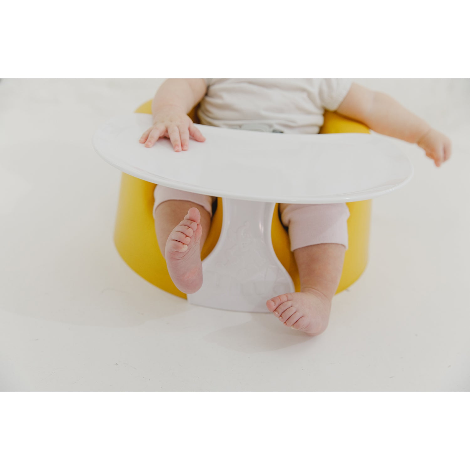 Bumbo Baby Infant Soft Foam Floor Seat with 3 Point Adjustable Harness, Mimosa