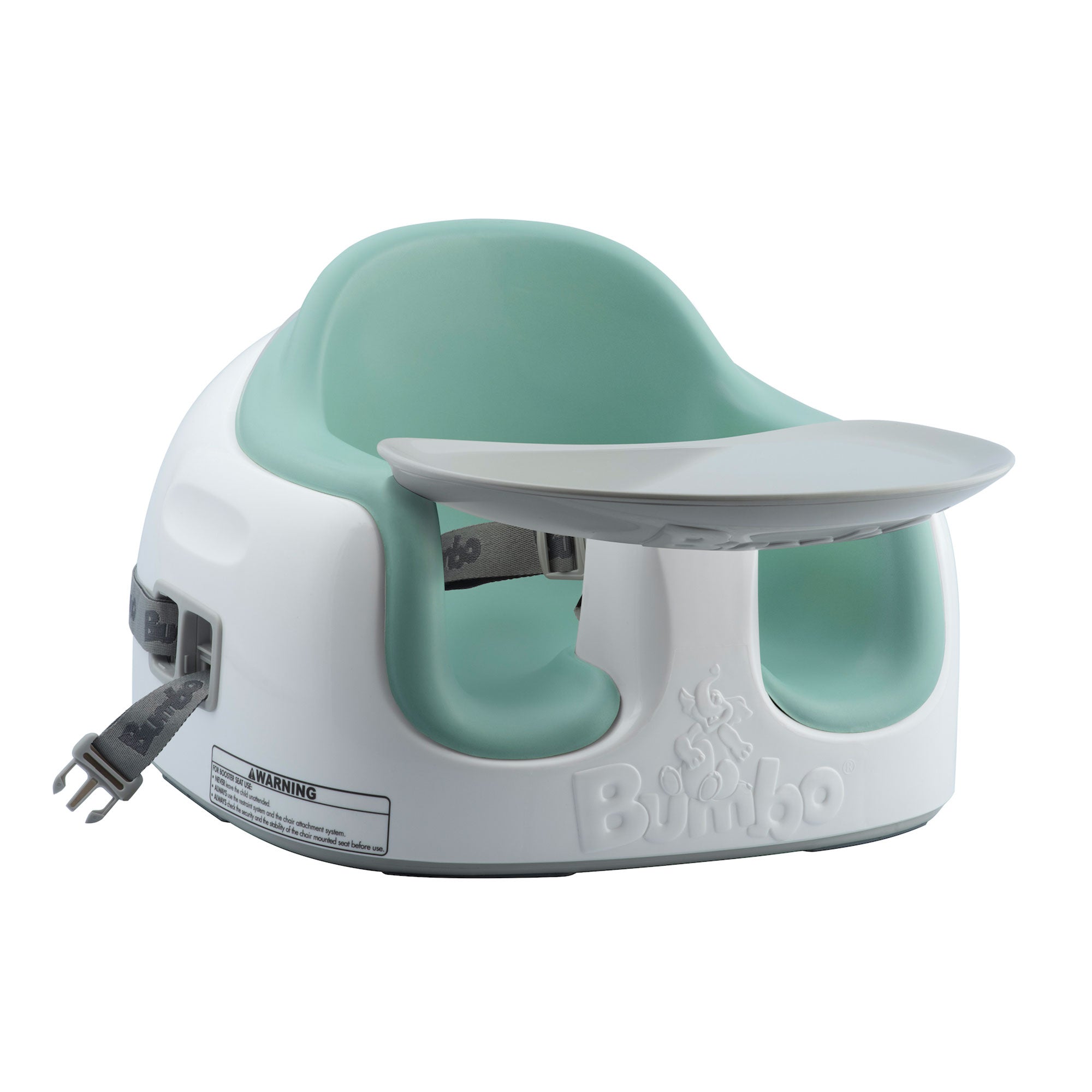 Bumbo Baby Toddler Adjustable 3-in-1 Booster Seat/High Chair & Tray, Hemlock - VMInnovations