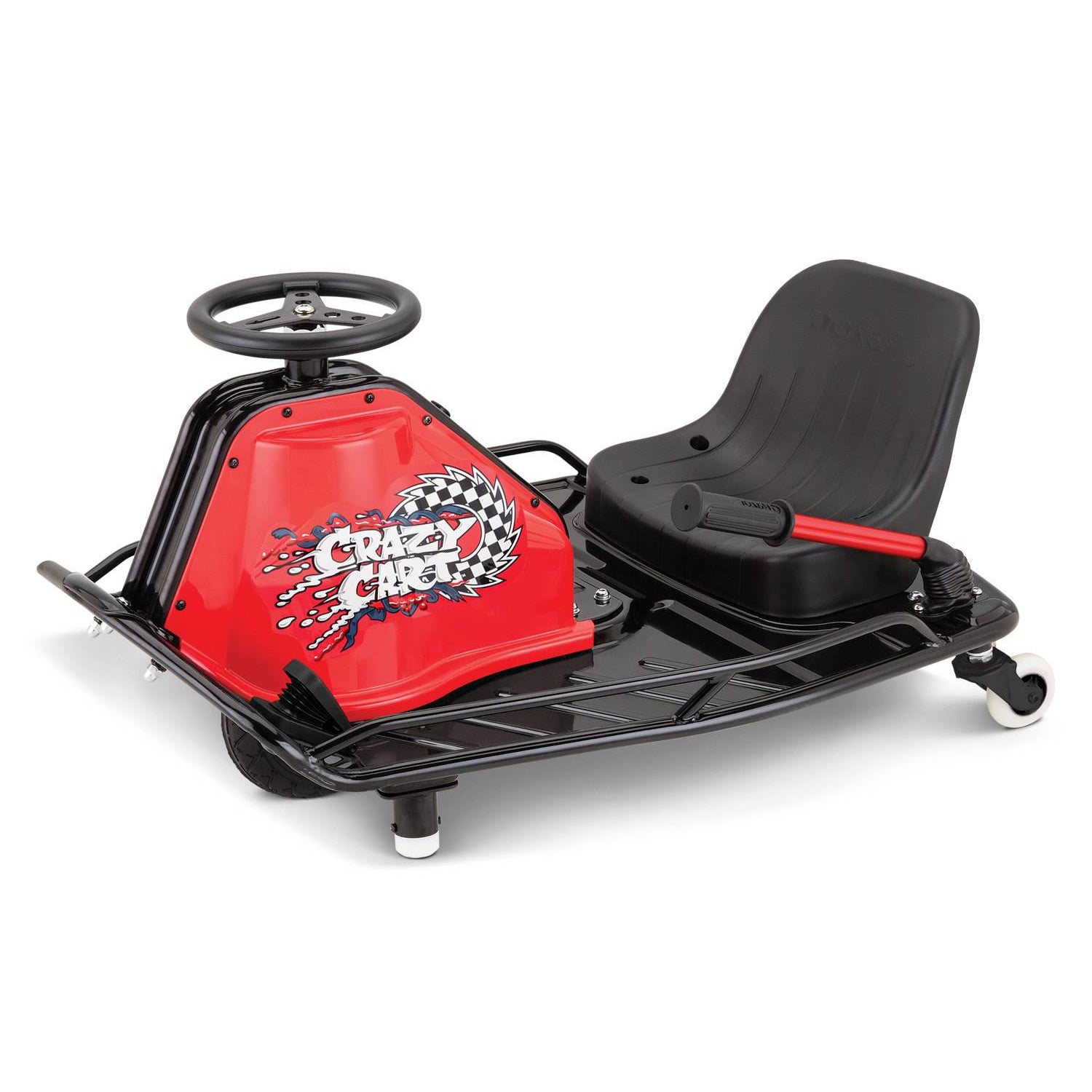 Razor High Torque Motorized Drifting Crazy Cart w/ Drift Bar, Blue/Red (2 Pack)