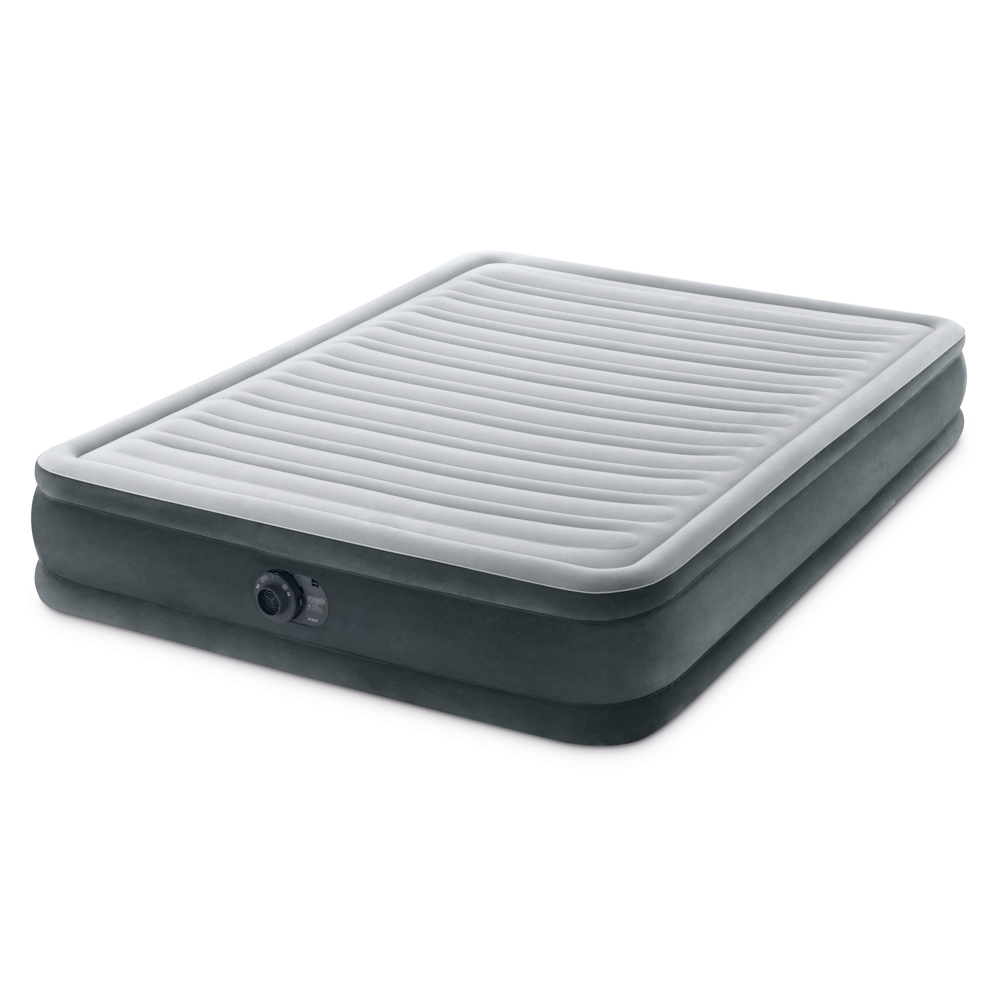 Intex Comfort Deluxe Dura-Beam Air Mattress w/ Built-In Pump, Queen (For Parts)