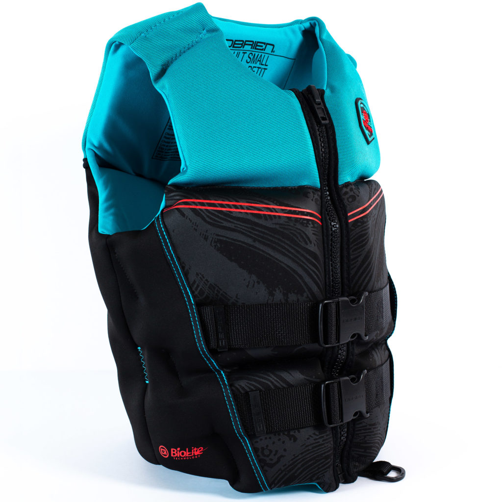 OBrien BioLite Series Womens Flex V Back Life Vest Size Large, Spark (Used)
