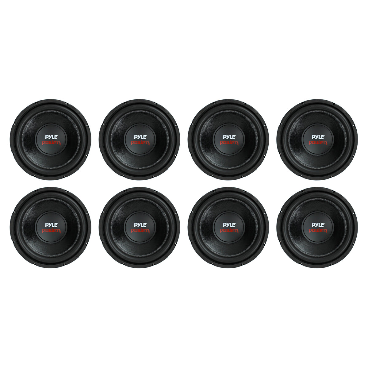 PYLE PLPW12D 12" 1600W 4Ohm DVC Car Stereo Power Subwoofer Dual Coil (8 Pack)