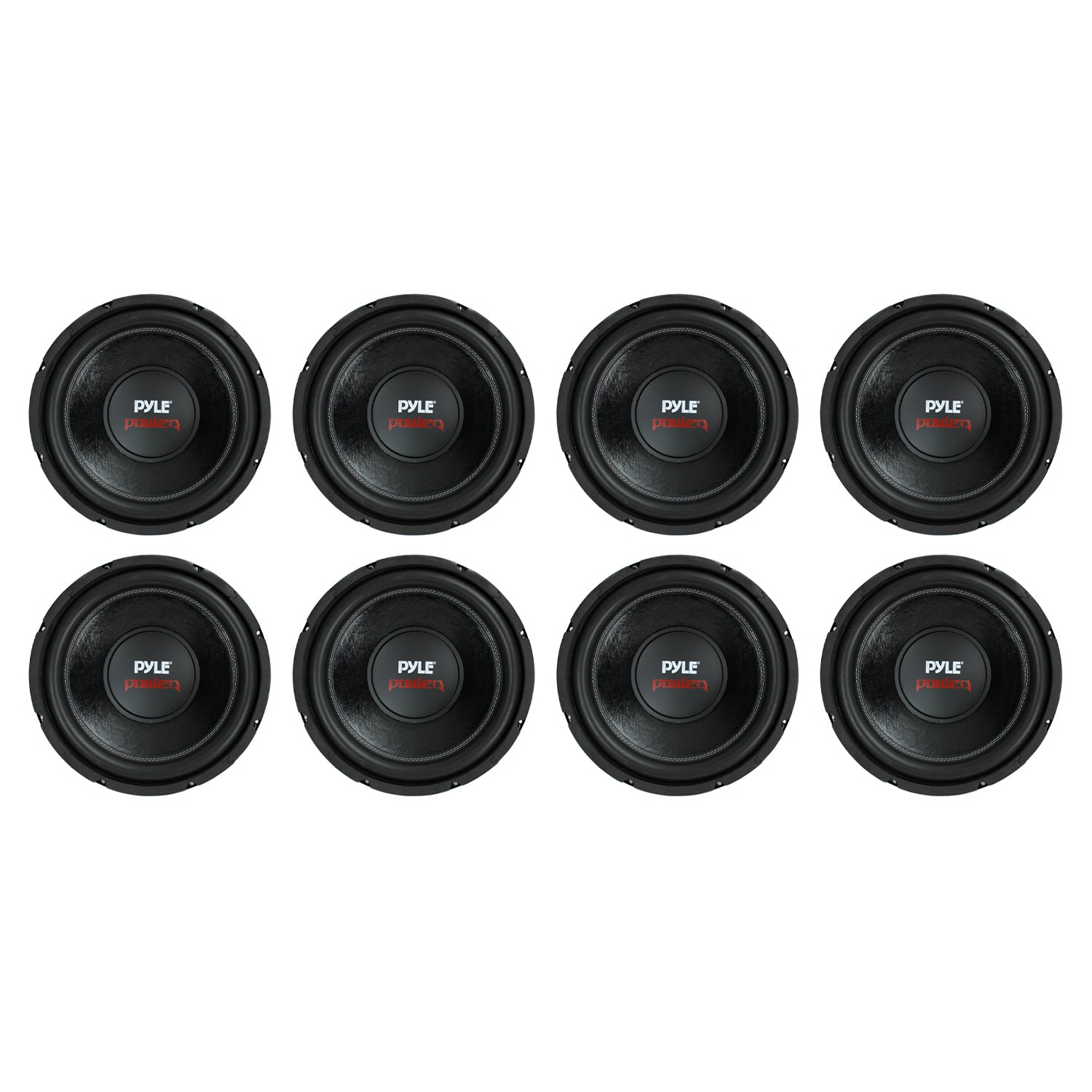 PYLE PLPW12D 12" 1600W 4Ohm DVC Car Stereo Power Subwoofer Dual Coil (8 Pack)