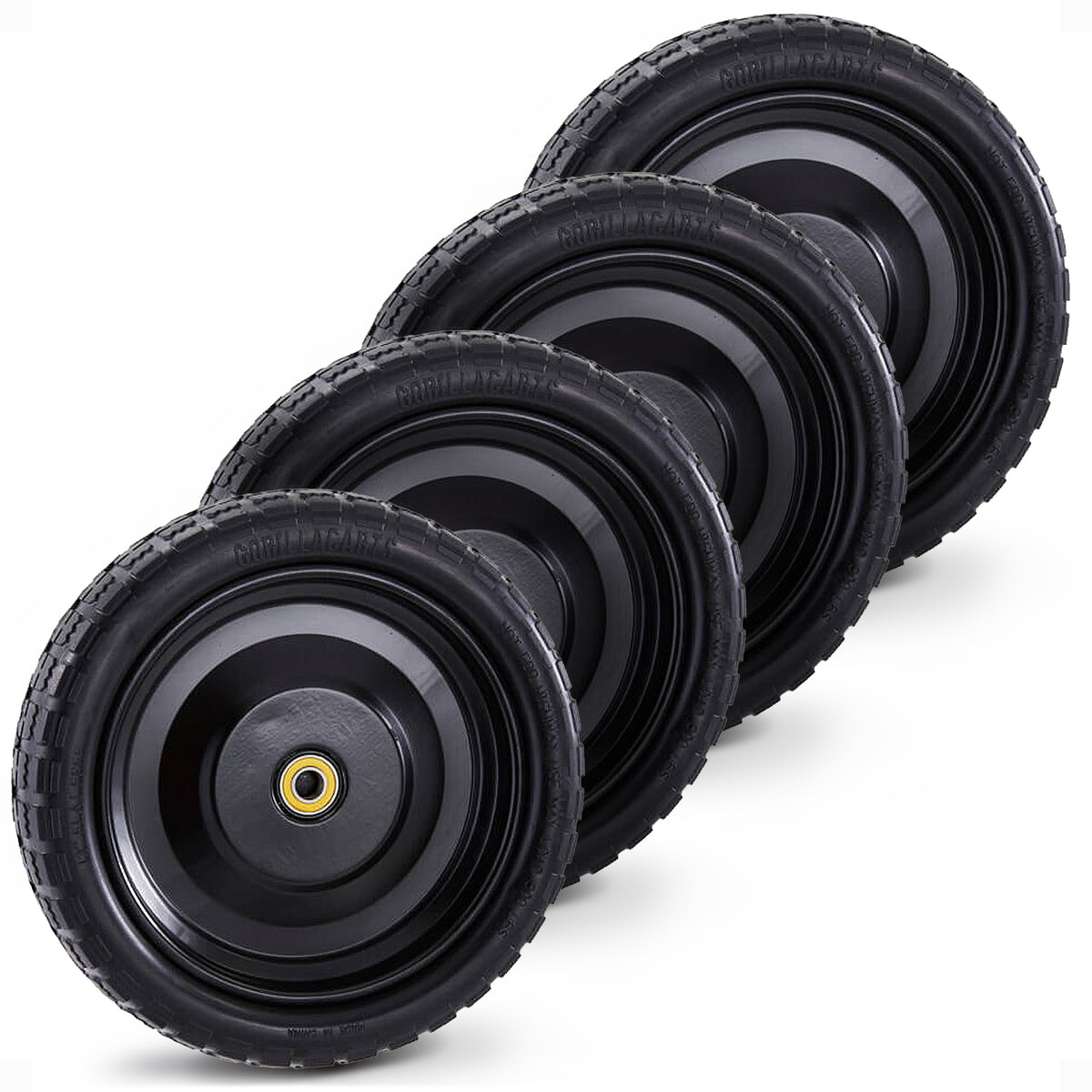 Gorilla Carts GCT-13NF 13 Inch No Flat Replacement Tire for Utility Cart, 4 Pack