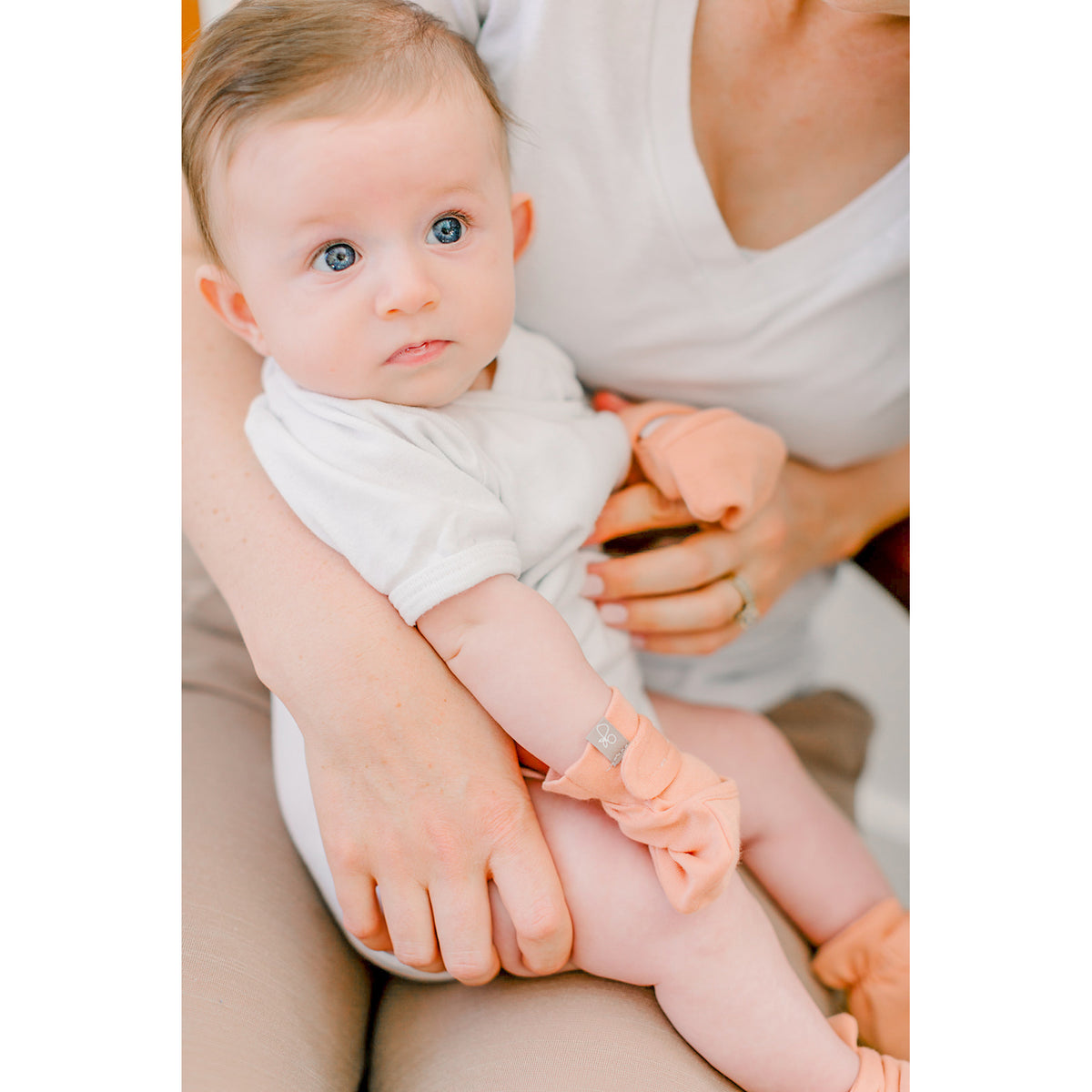 Goumikids Soft Organic Stay On No Scratch Baby Infant Mitts, 3-6M Prickly Pear - VMInnovations